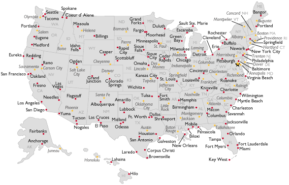 USA: Städte