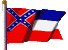 Flagge von Mississippi, USA